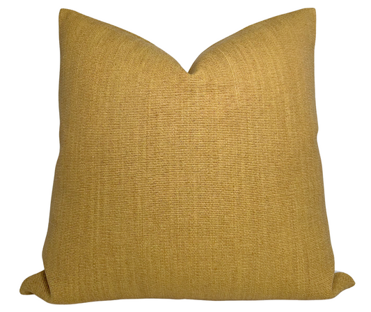 Pama Pillow Cover in Mustard, Designer Pillows