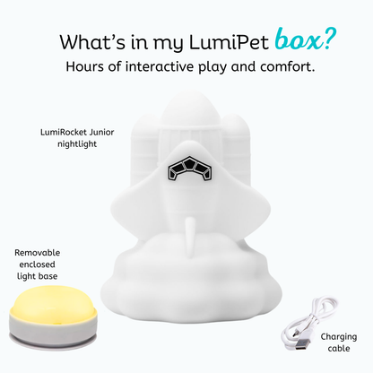 LumiPets® Rowdy the Rocket- Children's Touch Night Light Junior