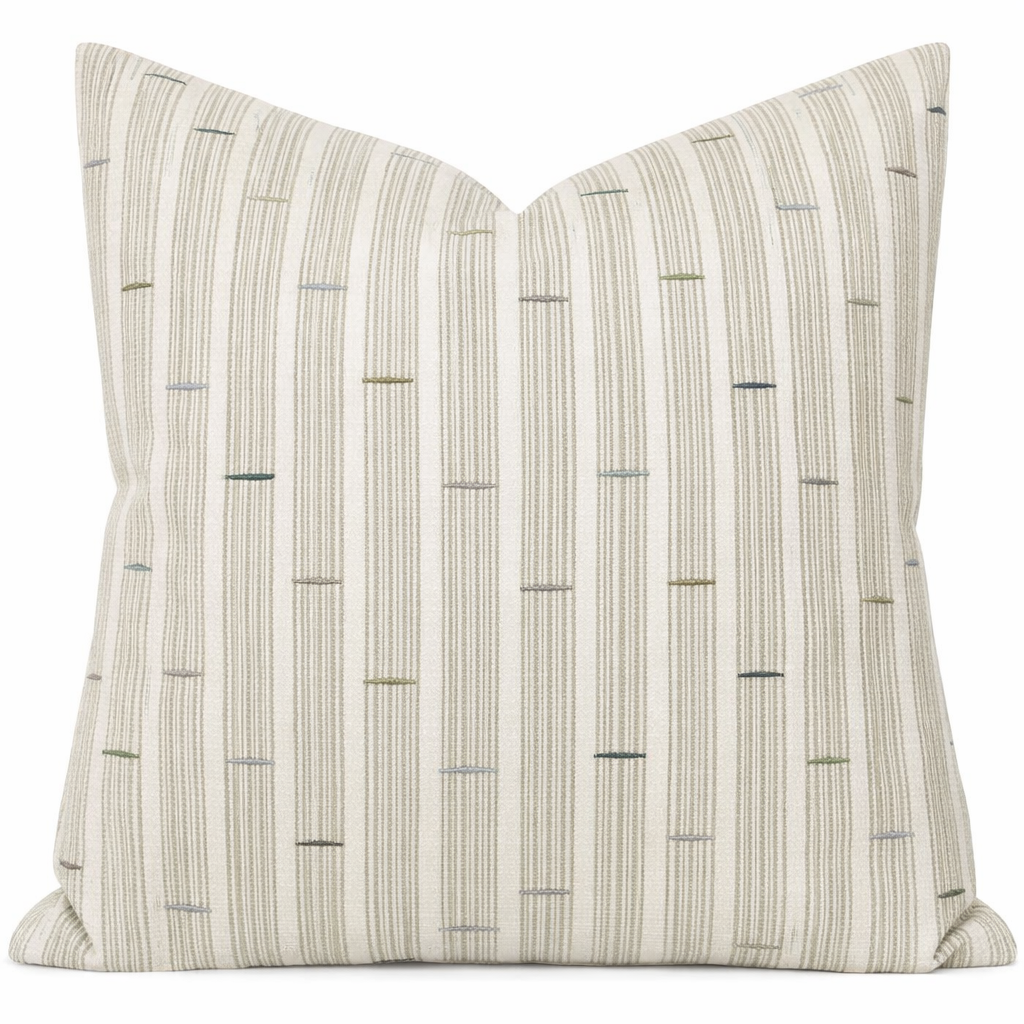JUJU Pillow Cover in Green, Designer Pillows