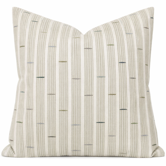 JUJU Pillow Cover in Green, Designer Pillows