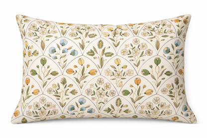 Frances Pillow Cover in Natural, Schumacher Textiles
