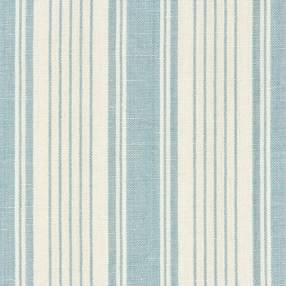 Ojai Stripe Pillow Cover in China Blue, Schumacher Textiles