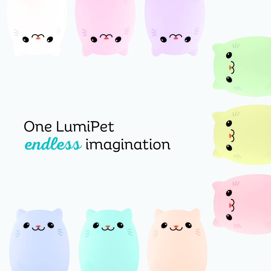 LumiPets® Clive the Cat- Children's Touch Night Light