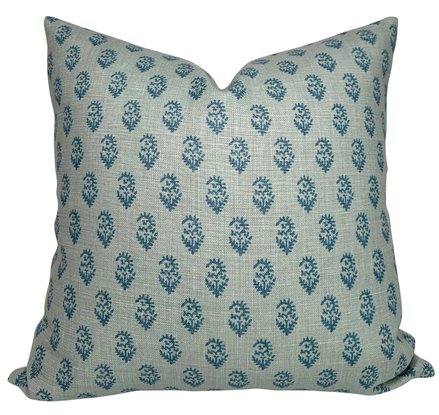 Rajmata Tonal Pillow Cover in Blue/Blue, Peter Dunham Textiles