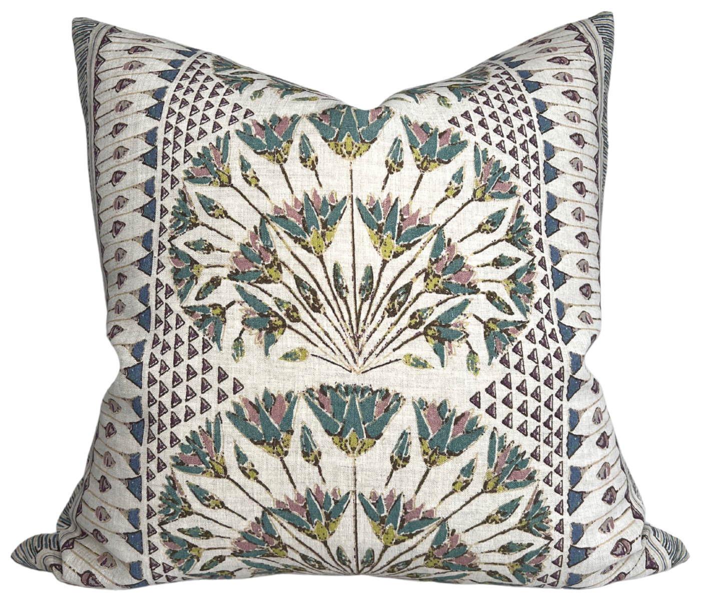 Cairo Pillow Cover in Eggplant, Thibaut Pillows