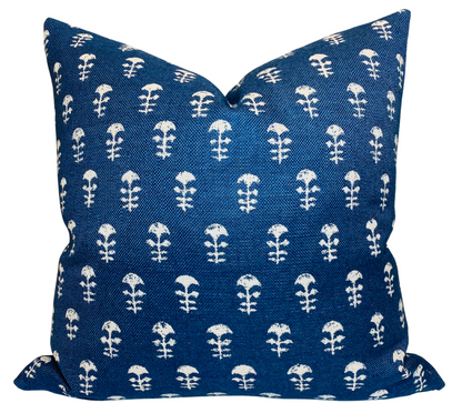 Yukka Woven Pillow Cover in Atlantic Blue, Walter G Textiles