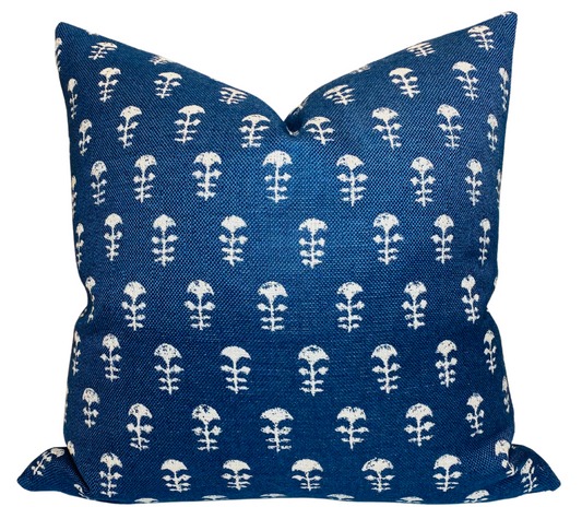 Yukka Woven Pillow Cover in Atlantic Blue, Walter G Textiles