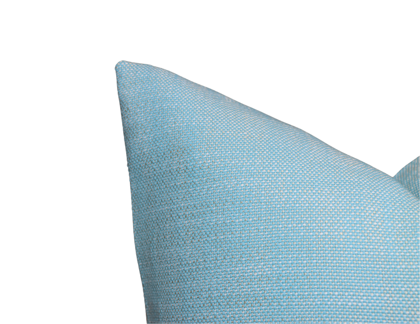 Outdoor Rough 'n Rowdy Woven Pillow Cover in Poolside Blue