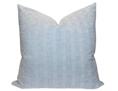 Chelsea Square Pillow Cover in Blue Haven, Indoor Outdoor Pillow - Rose Tarlow for Perennials