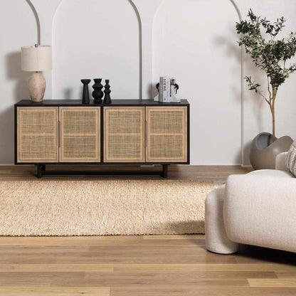 Lonut Checkered Jute Area Rug - Promo - Clearance