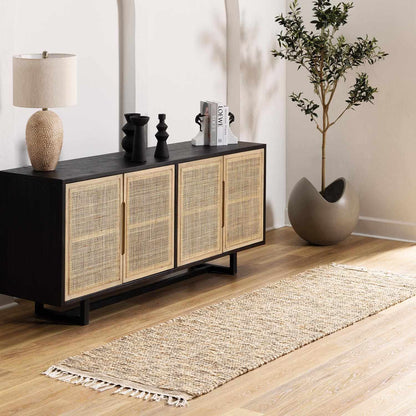 Lonut Checkered Jute Area Rug - Promo - Clearance