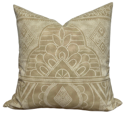 Medinas Pillow Cover in Camel Brown, Thibaut Pillows
