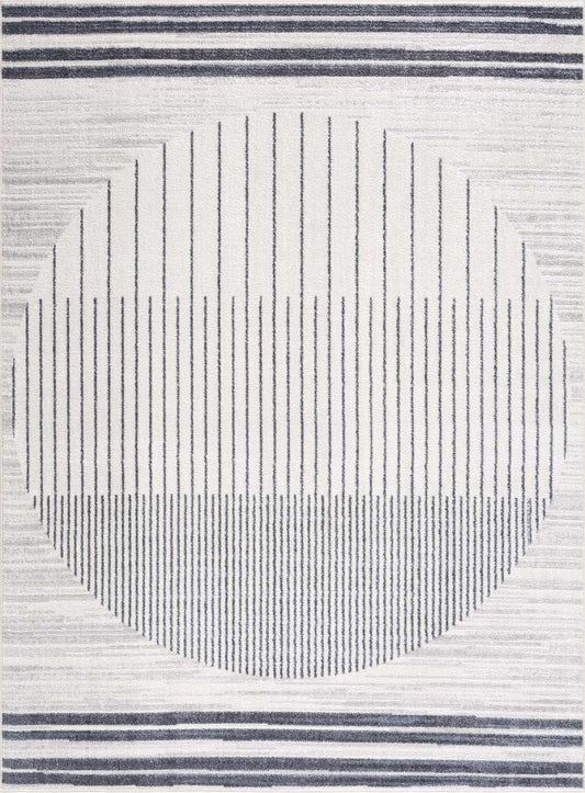 Thad Medium Gray Washable Area Rug