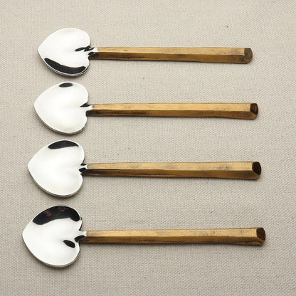 PLATEAU HEART SPOON 4 PC. SET