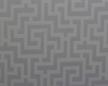 Greek Key Pillow Cover in Silver