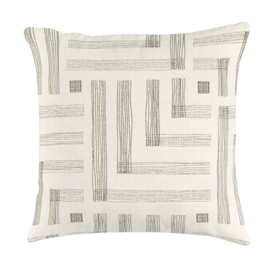 Pastiche Pillow Cover in Chalk Jet, Kelly Wearstler Textiles