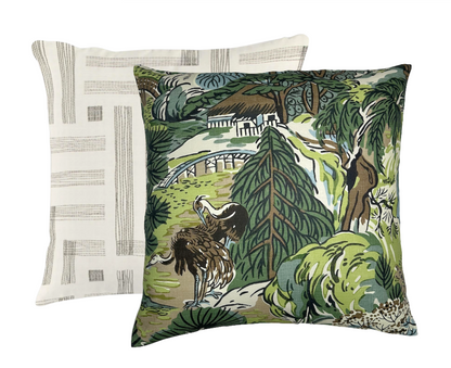 Pastiche Pillow Cover in Chalk Jet, Kelly Wearstler Textiles