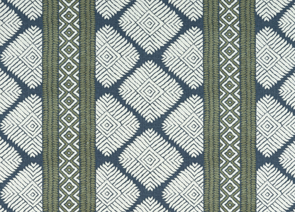 Austin Pillow Cover in Bluestone + Green, Thibaut Pillows