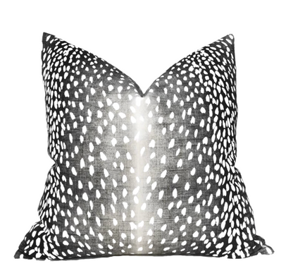 Antelope Pillow Cover in Charcoal