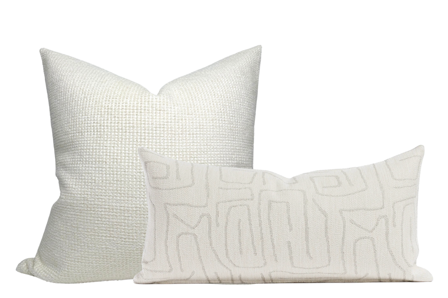 Abstract Pillow Cover in Natural