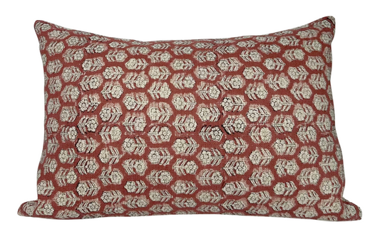 Floral Pillow Cover in Saffron