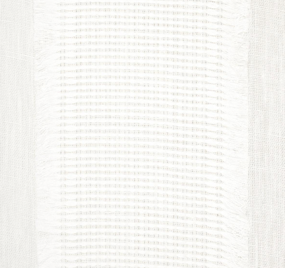 Tulum Casement Embroidered Pillow Cover in Ivory, Schumacher Textiles