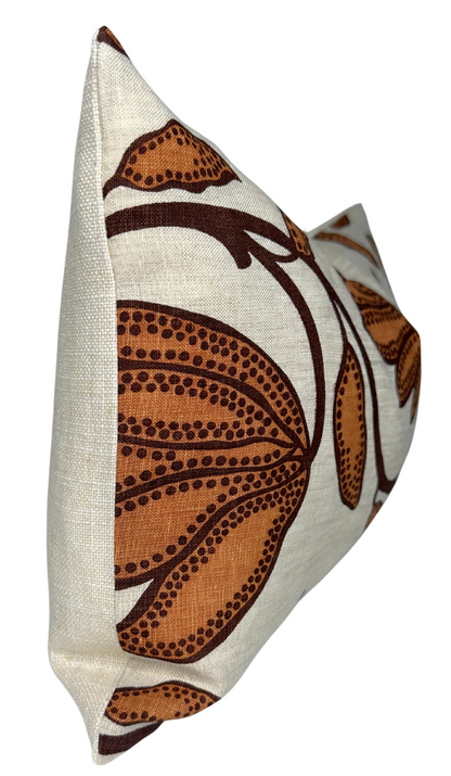 Desert Floral Pillow Cover in Ochre, Thibaut Pillows