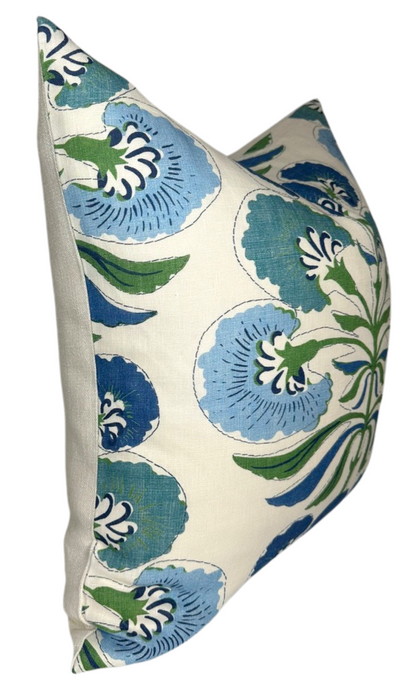 Tybee Tree Pillow Cover in Blue + Green, Thibaut Pillows