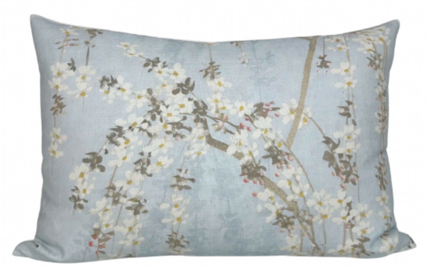 Weeping Blossom Pillow Cover in Blue, Thibaut Pillows
