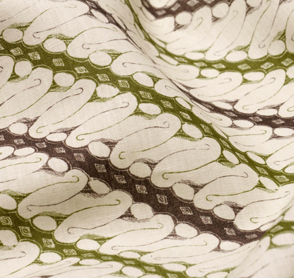 Ronnie Pillow Cover in Green, Schumacher Textiles