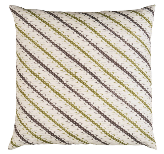 Ronnie Pillow Cover in Green, Schumacher Textiles