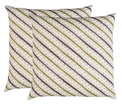 Ronnie Pillow Cover in Green, Schumacher Textiles