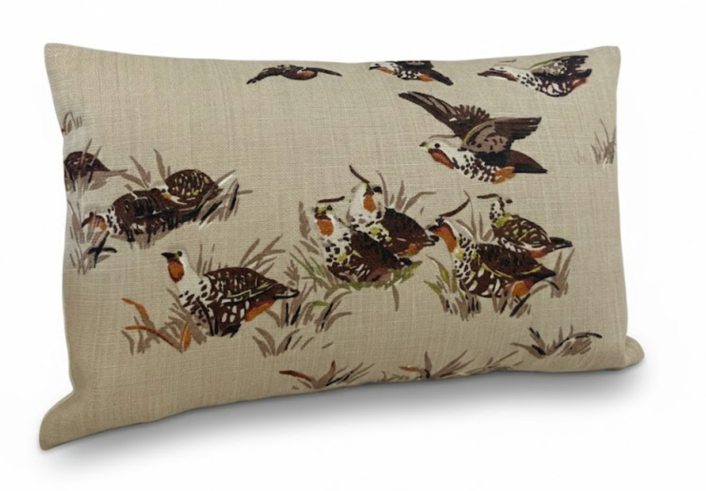 Pointers Covey Pillow Cover in Tan Brown, Schumacher Textiles