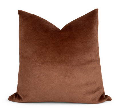 Chestnut Velvet Pillow Cover