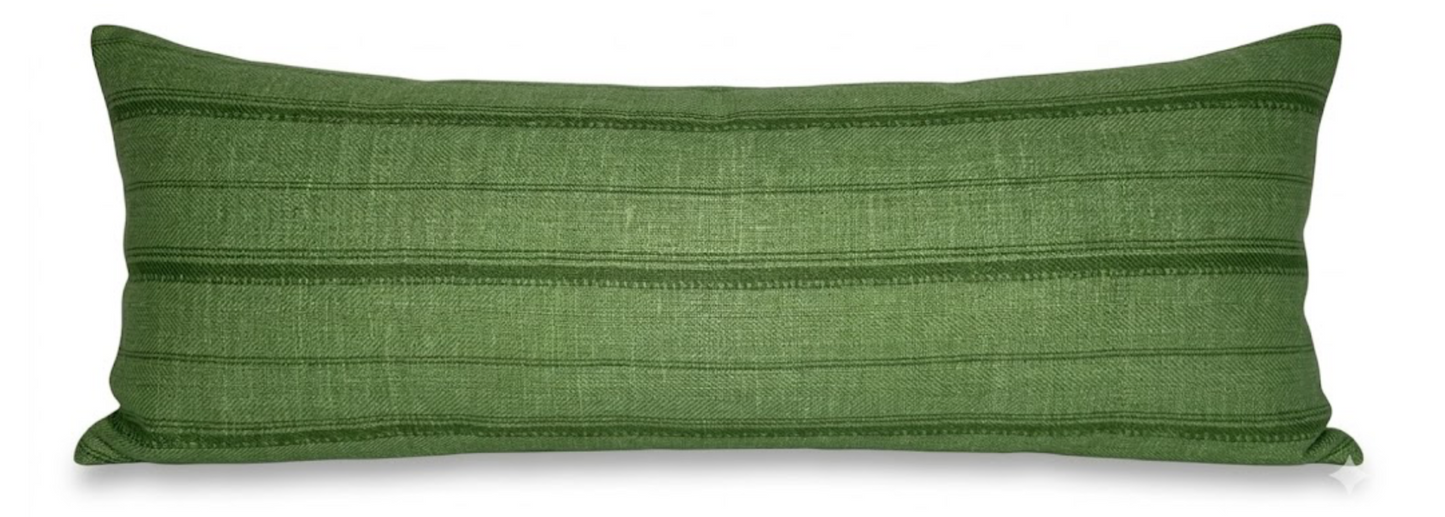 Malabar Pillow Cover in Green, Peter Dunham Textiles