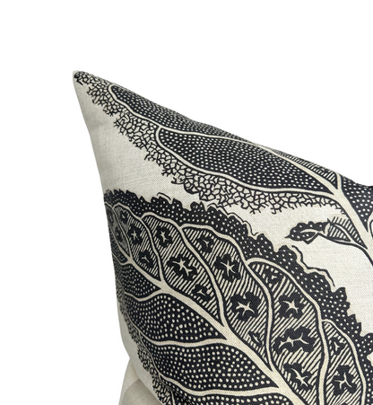 Lacinato Pillow Cover in Basalt Black, Thibaut Pillows