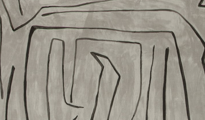 Graffito Pillow Cover in Graphite, Kelly Wearstler Textiles