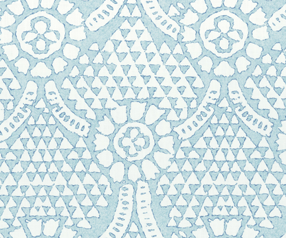 Chamomile Pillow Cover in Spa Blue, Thibaut Pillows