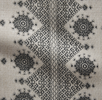 Carmania Pillow Cover in Charcoal, Indoor Outdoor Pillows, Peter Dunham Textiles