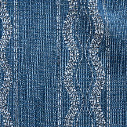 Zanzibar Outdoor Pillow Cover in Lapis Blue, Indoor/Outdoor Pillows, Peter Dunham Textiles