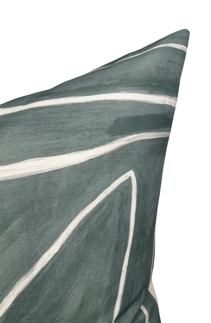 Graffito Pillow Cover in Denim, Kelly Wearstler Textiles
