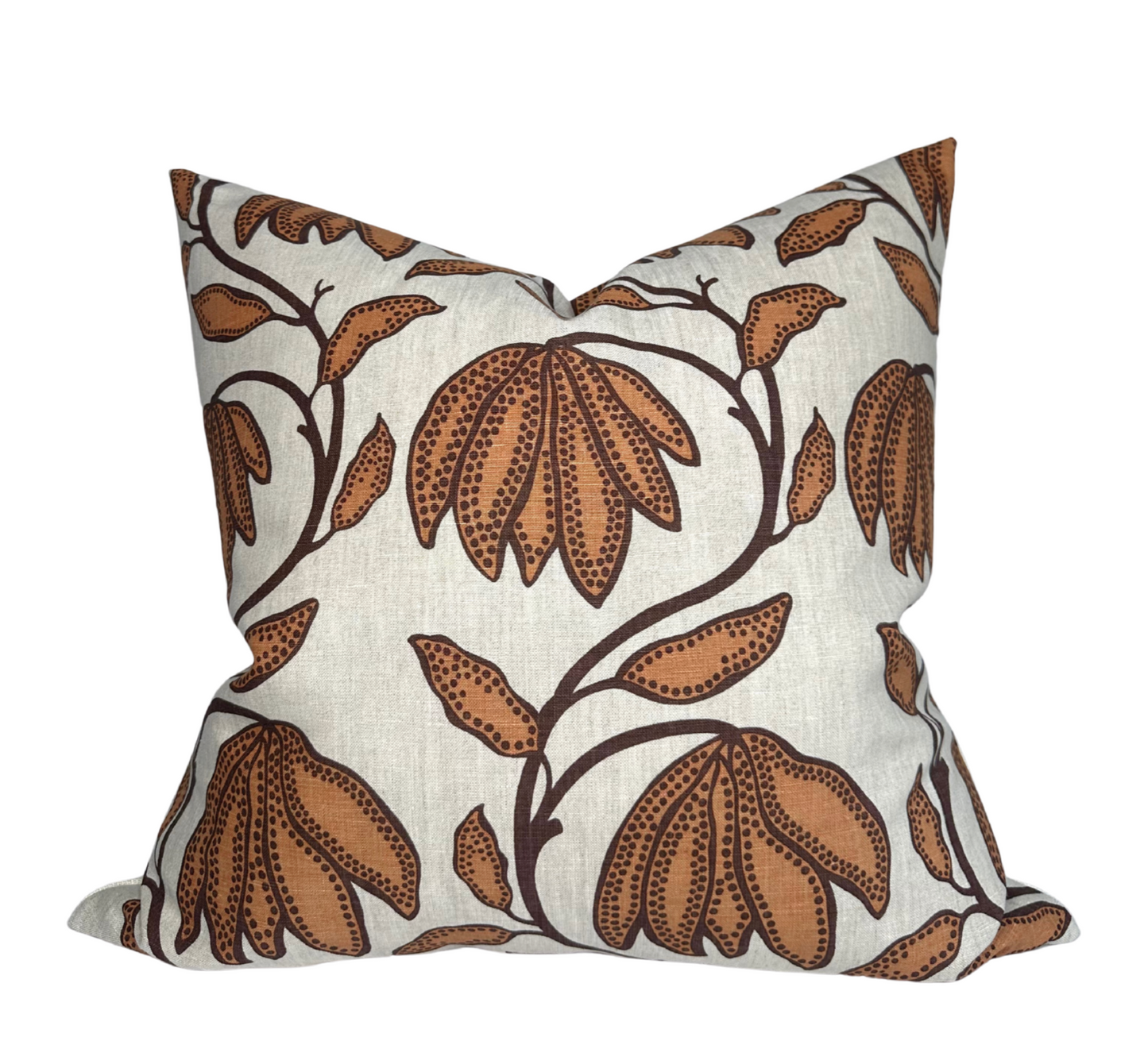 Desert Floral Pillow Cover in Ochre, Thibaut Pillows