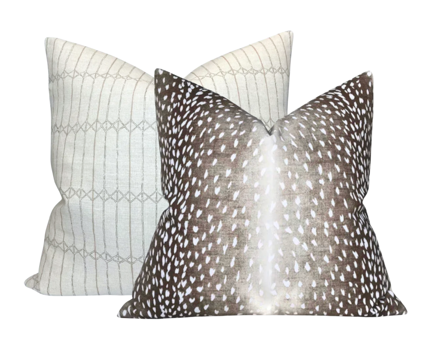 Antelope Pillow Cover in Dark Brown, 04242