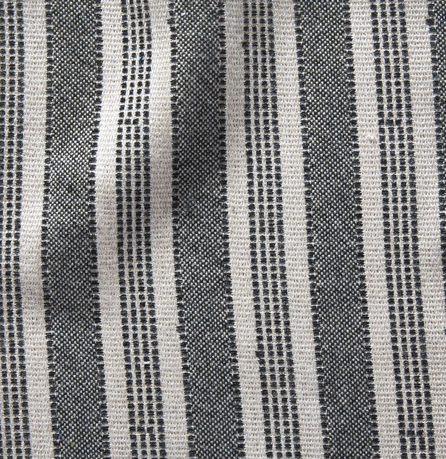 Amida Pillow Cover in Charcoal on Natural, Peter Dunham Textiles
