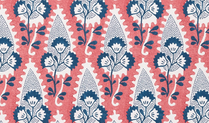 Cornwall Floral Pillow Cover in Red, Thibaut Pillows