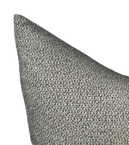 Nubby Woven Pillow Cover in Charcoal