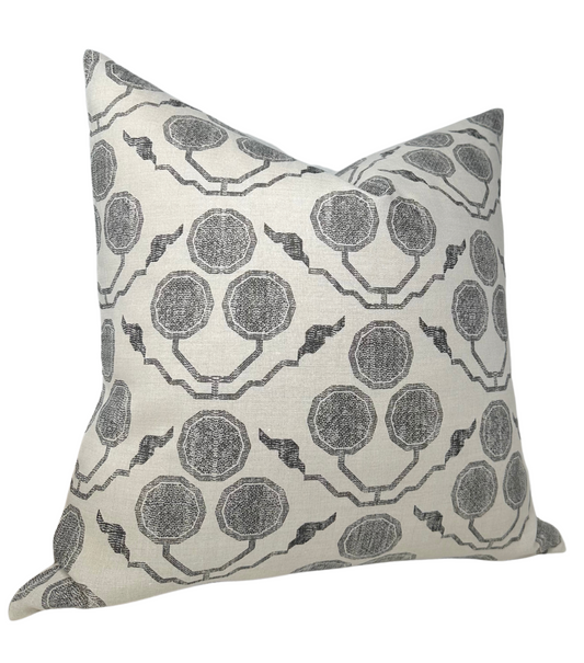 Pommia Pillow Cover in Kohl, Susan Connor Textiles