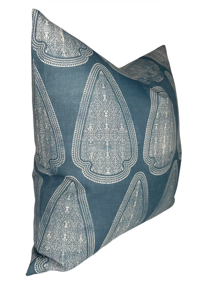 Artemis Pillow Cover in Lake Blue, Susan Connor Textiles