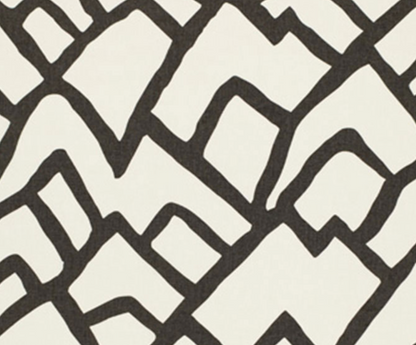 Zimba Pillow Cover in Charcoal, Schumacher Textiles