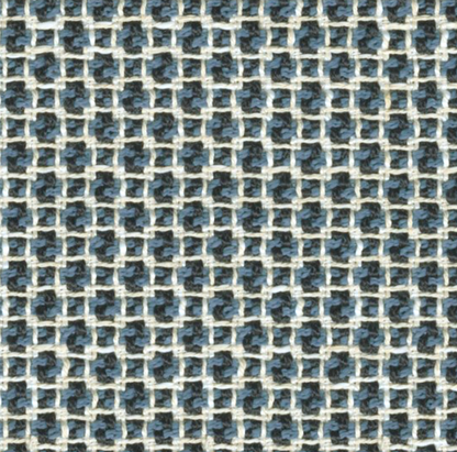 Gridded Woven Pillow Cover in Blue